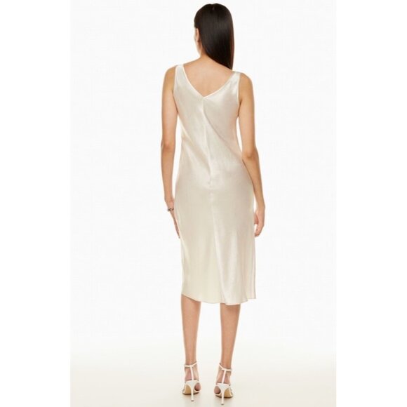Aritzia Babaton Caspar Dress in Matte Pearl Sz S - Picture 5 of 11